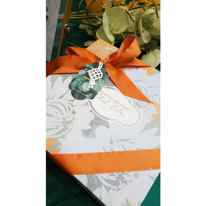 

[COD] BOX PREMIUM HAMPERS IDUL FITRI 21x21x7 cm WARNA MINT [COD]