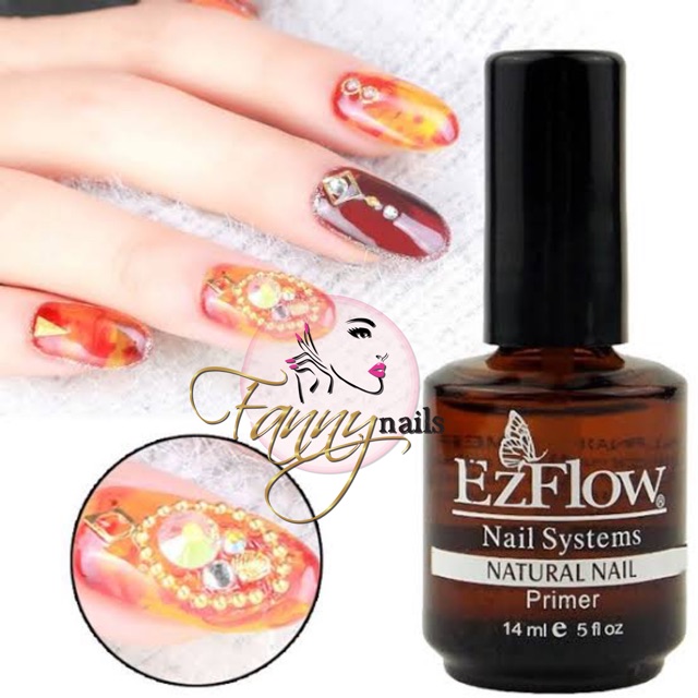 EZFLOW primer nail systems nail liquid cairan ez flow primer natural nail kutek gel 15ml