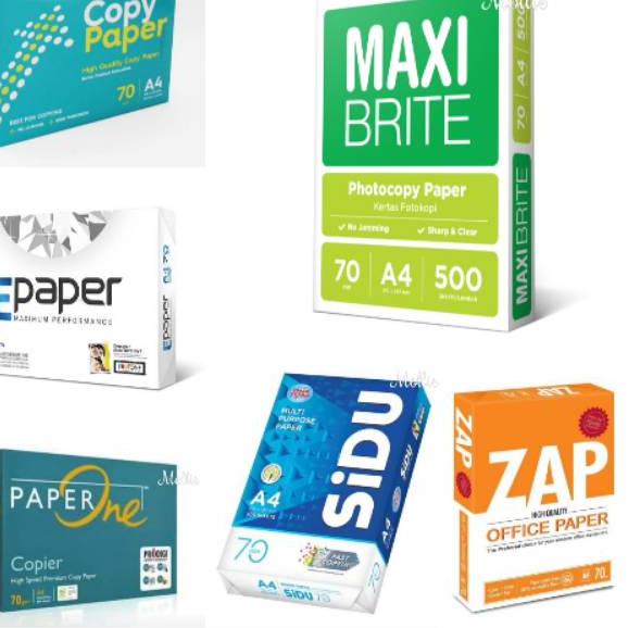 

Bayar Di Tempat CKH7V Kertas fotocopy HVS A4 70gr Copy paper | E-Paper | Maxi Brite | PaperOne | SID