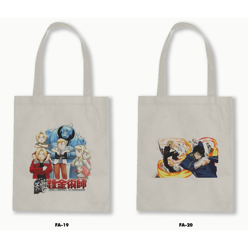 TOTE BAG BLACU - FULLMETAL ALCHEMIST 01