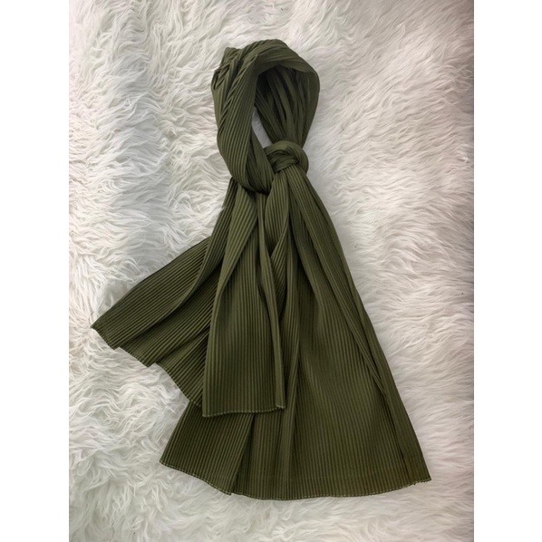 pasmina plisket/shawl plisket/pleated plisket-Full tnp army