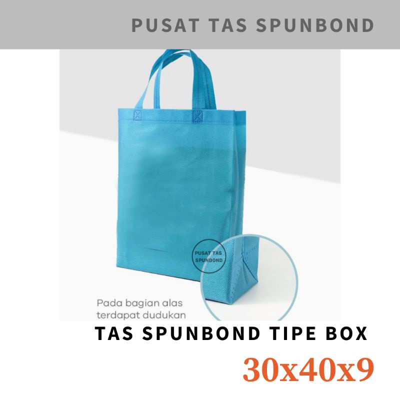 

Tas Spunbond Box - 30x40x9 | Goodiebag Spunbond | Tas Kain Spunbond | Tas Sembako