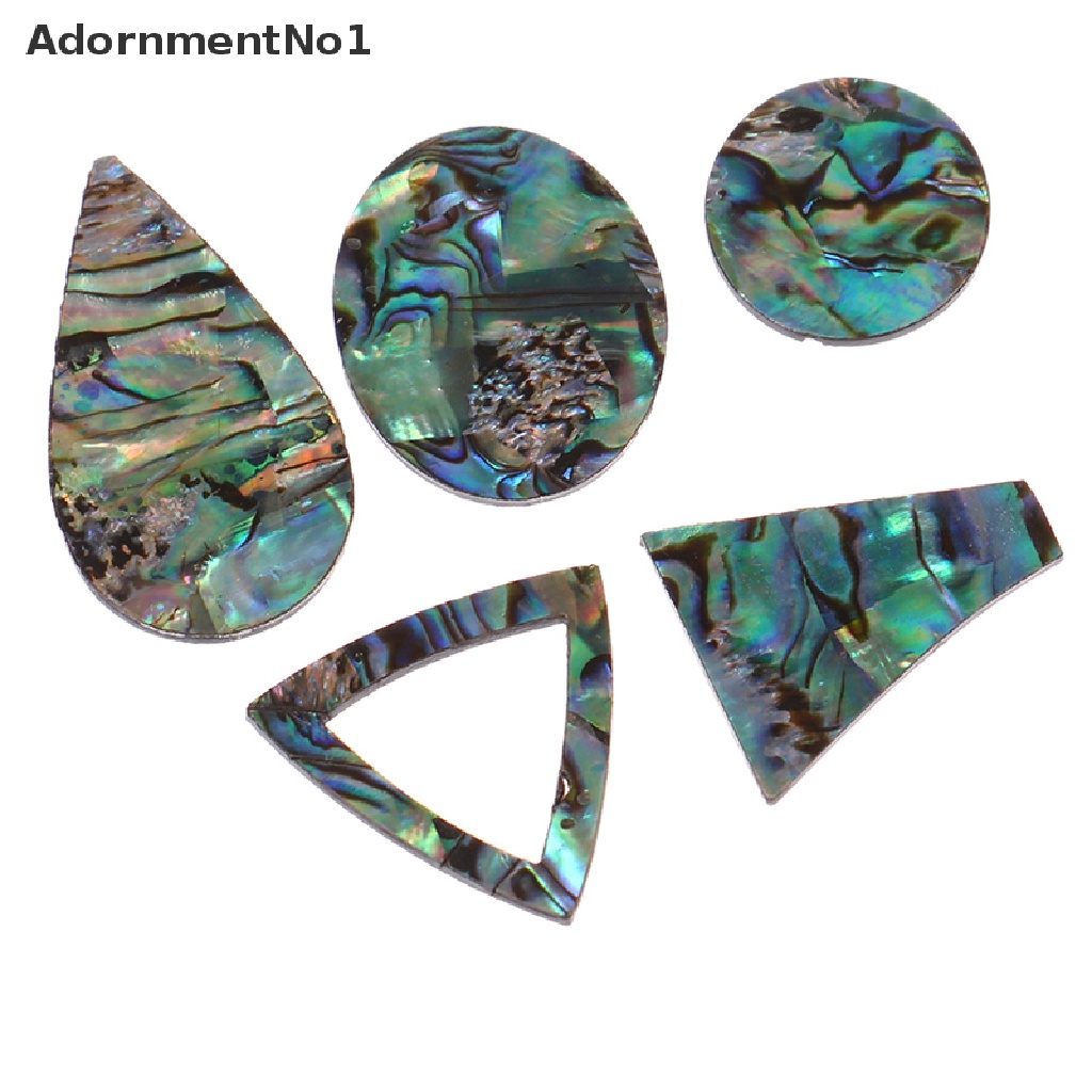 (AdornmentNo1) Manik-manik Kerang Abalone Alami Untuk Membuat Perhiasan Kalung / Anting