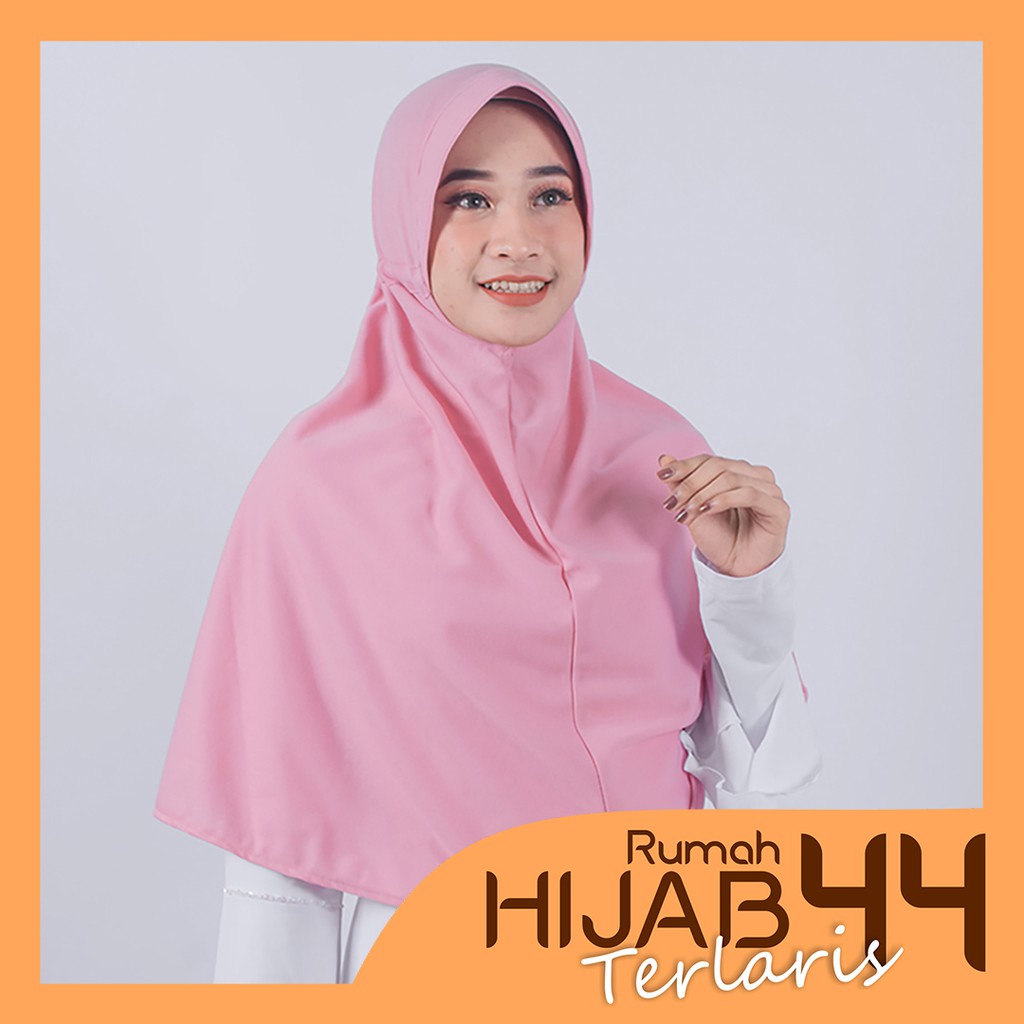 Terlaris!! Hijab SANTAI Size L | Jilbab Serut Instan Pet Kecil Antem | Kaos Kerudung Bergo