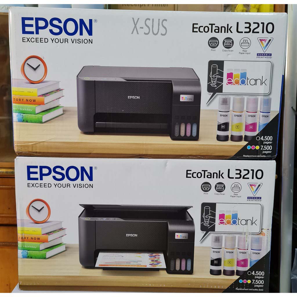 Printer Epson L3210 L 3210 Print Scan Copy Multifungsi Compatible Ink