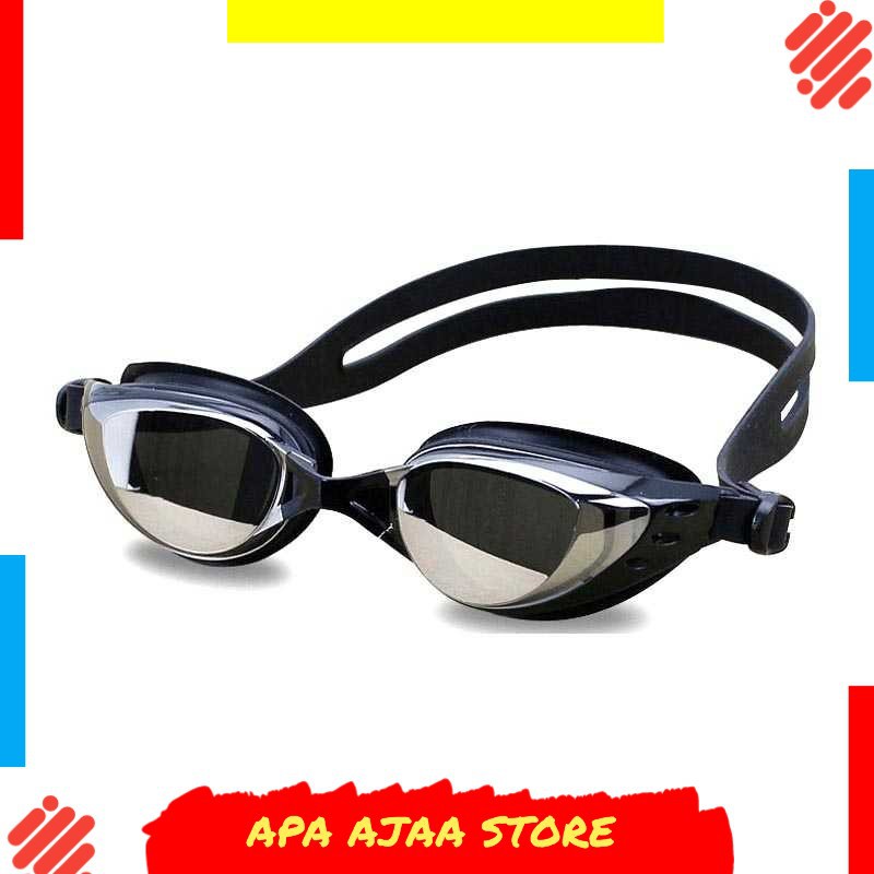 Terbaru ! Ruihe Kacamata Renang Coating Mirrored Anti Fog UV Protection - RH6100