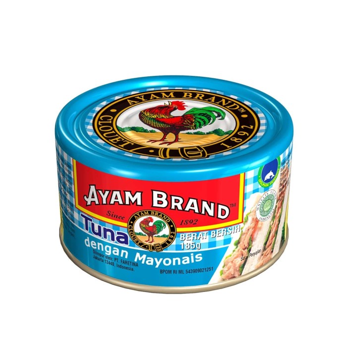 

f0fbfe0 Tuna Mayonaise Natural 160G Ayam Brand Ds1Gkk