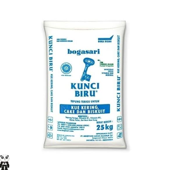 

TERLARIS Tepung Terigu Kunci Biru 25Kg Khusus Gosend