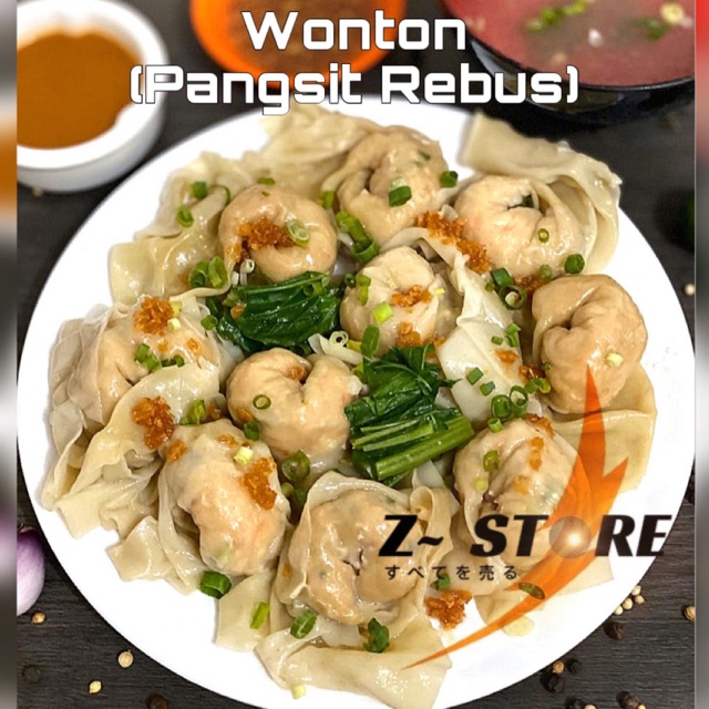 Wonton / pangsit montok ayam udang frozen atau matang ...