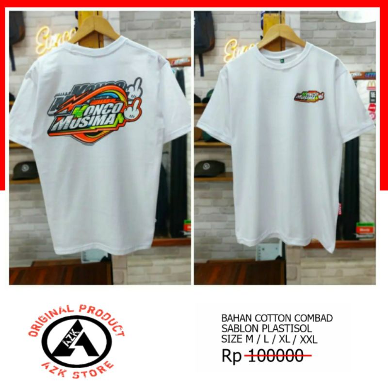 Kaos KONCO MUSIMAN Putih By Mletre genk original