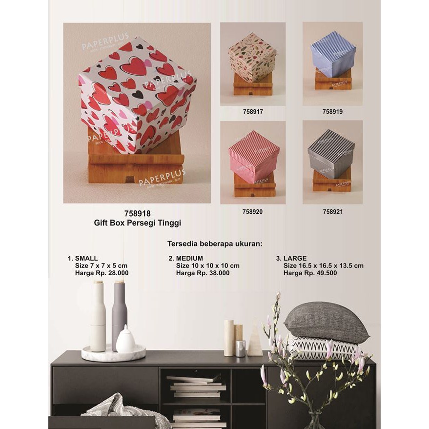

Kotak kado/Kotak Hadiah/Gift Box Persegi Tinggi_Small_Fancy Love Merah