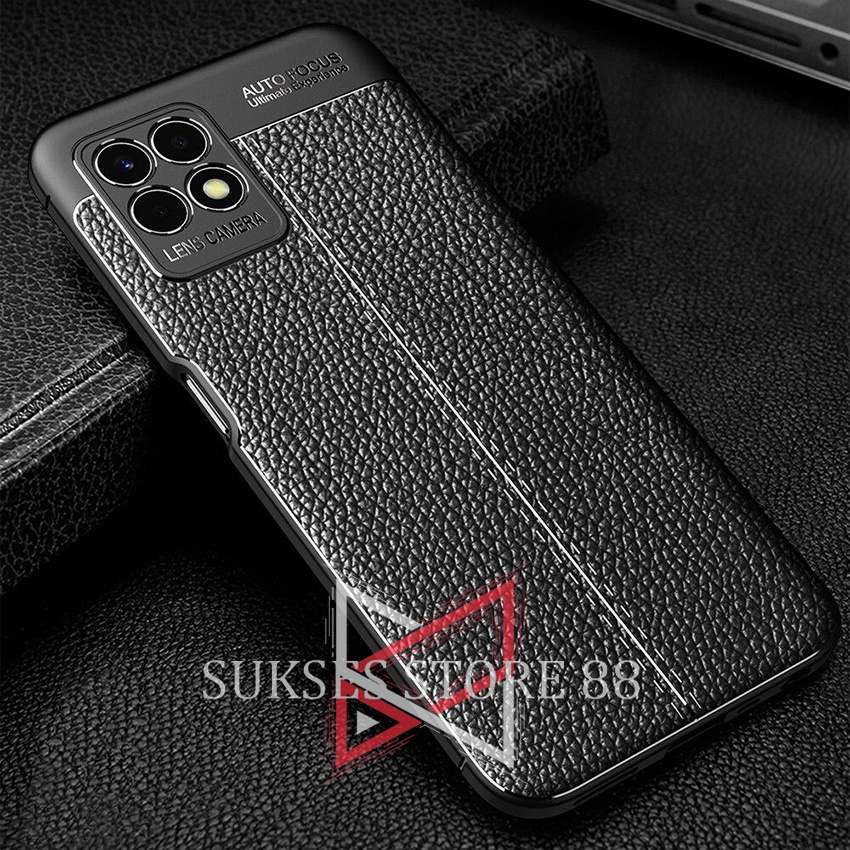 REALME 8 PRO Auto Focus Shockproof Case Leather Soft Silicone Phone Back Cover Softcase Kulit Leathe