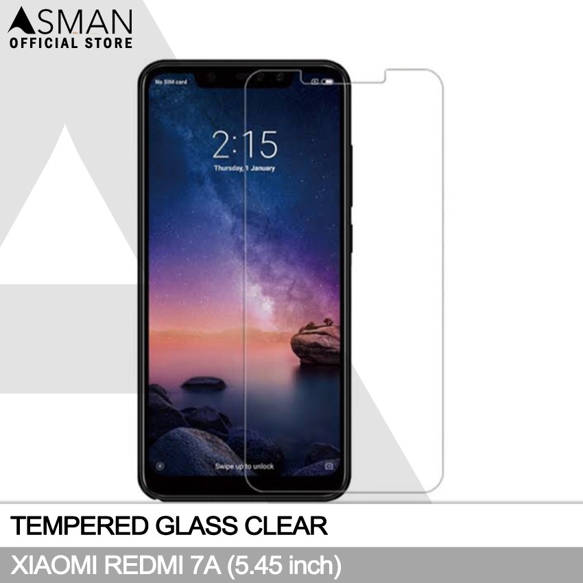 Tempered Glass Xiaomi Redmi 7A (5.45&quot;) | Anti Gores Pelindung Layar Kaca - Bening