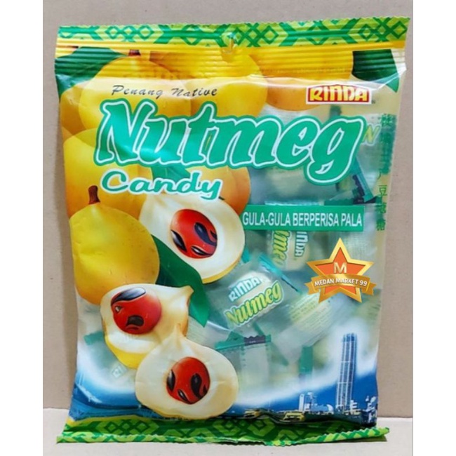 

PERMEN RASA PALA 200gr | RINDA PENANG NATIVE NUTMEG CANDY | CANDY