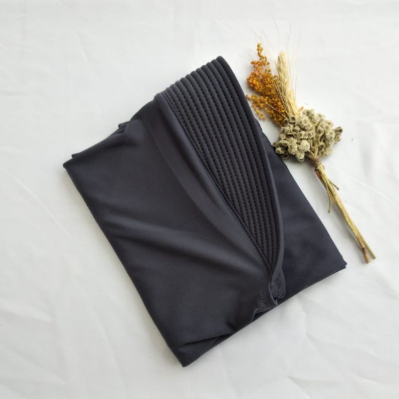 Jilbab Sport / Bergo Sport (Olahraga)-Dark Grey