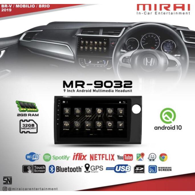 sulaemanan_selle | mirai 9032 brio brv mobilio mirai mr 9032 android mirai 9inch