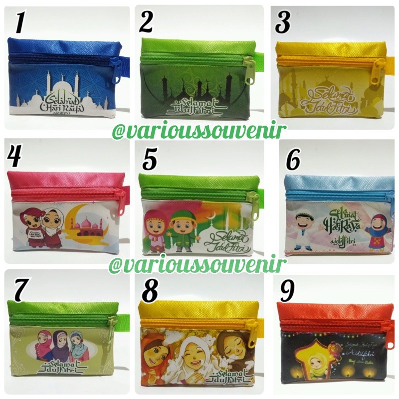 Dompet Lebaran Amplop Angpao Idul Fitri Fitrah THR Happy Eid Mubarak Ipin Upin Doraemon Tayo Cars