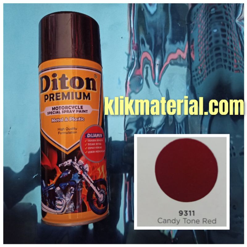 Cat Semprot Diton Premium Candy Tone Red 9311 Merah Candy Isi 400cc Pilox Pilok Pylox Spray Paint Shopee Indonesia