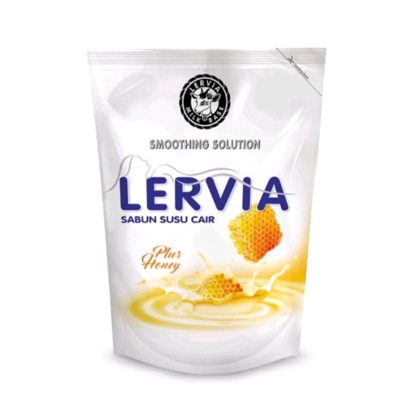 LERVIA Sabun Susu Cair 400mL Plus Honey Milk Avocado