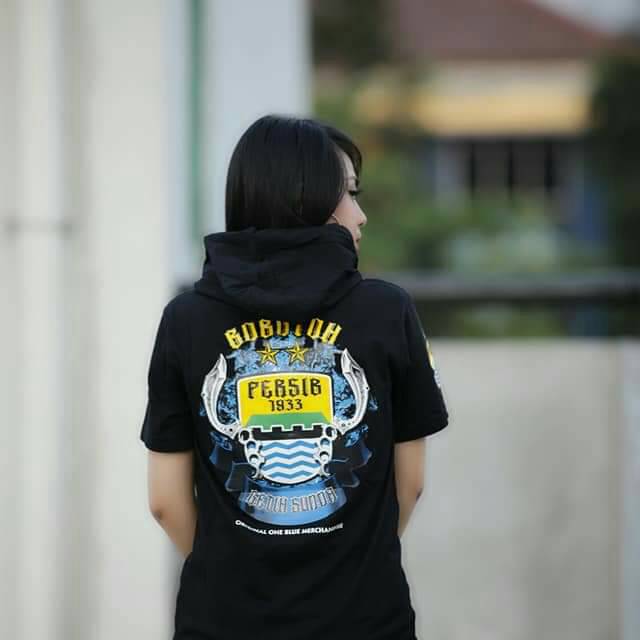 Kaos persib hoodie hitam