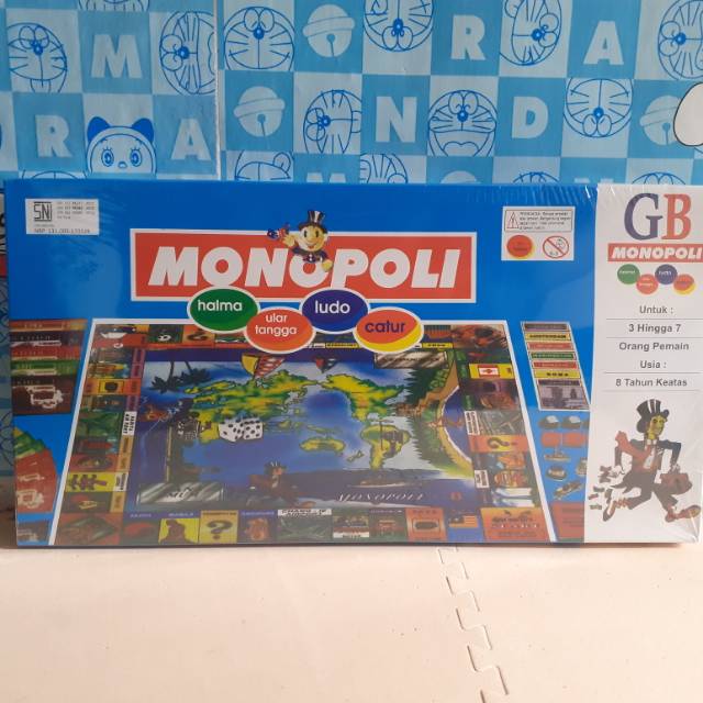 Mainan monopoli 3-7pemain /mainan edukasi anak monopoly