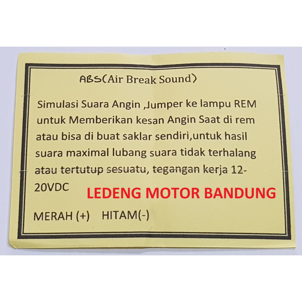 Modul Suara Rem Angin Tiruan Simulasi Motor Mobil 12v