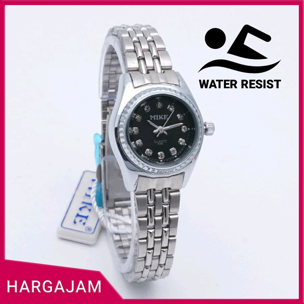 Jam Tangan Wanita Original Mike 8130 (hargajam cewek ori anti air water resist proof renang untuk