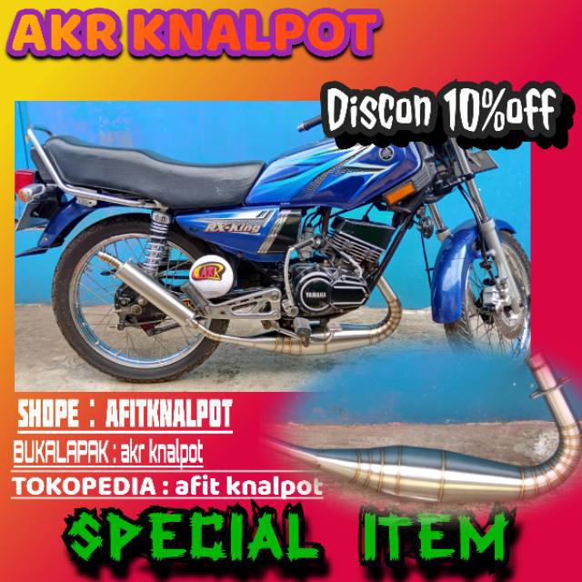 Knalpot rx king repsol pdk kolojengking stainles stenlis