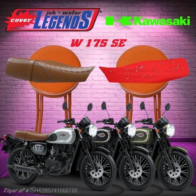 Cover Jok W175 SE Anti Air / Sarung Mantel Jok Motor Standar Modifikasi