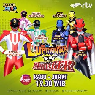  Mainan  Lupinranger  VS Patranger DX Pat Megabo Original 