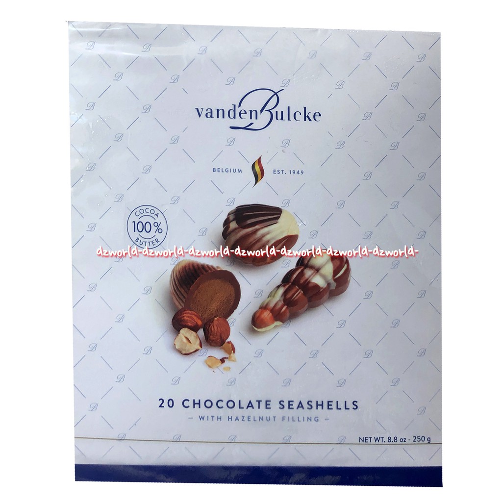 Varden Bulcke 20 Chocolate Seashells 250gr Cokelat Import