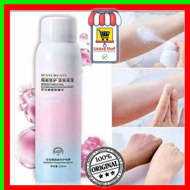 Spray Pemutih Kulit M Aycreate Moisturizing Protection Spray Shopee Indonesia
