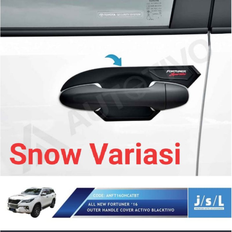 New Fortuner 2016 Mangkok pintu outer handle activo black JSL