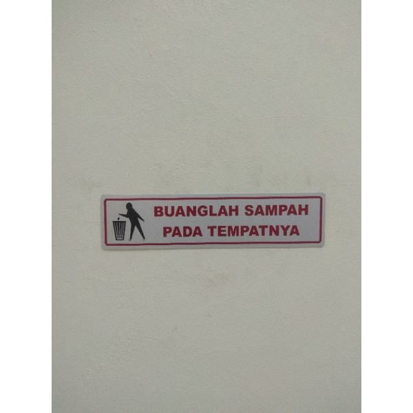 

Stiker Anodaiz Buanglah sampah,Jagalah kebersihan