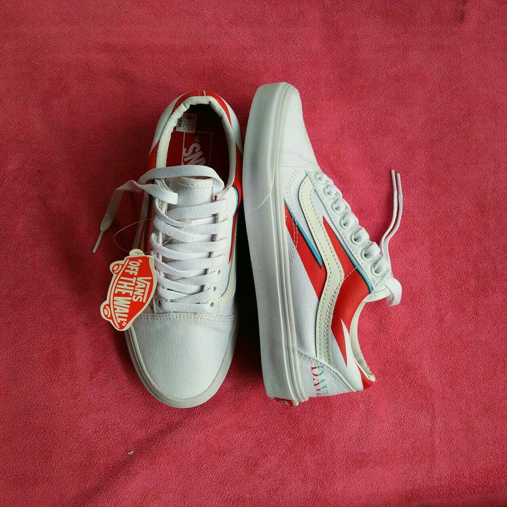 vans bowie white