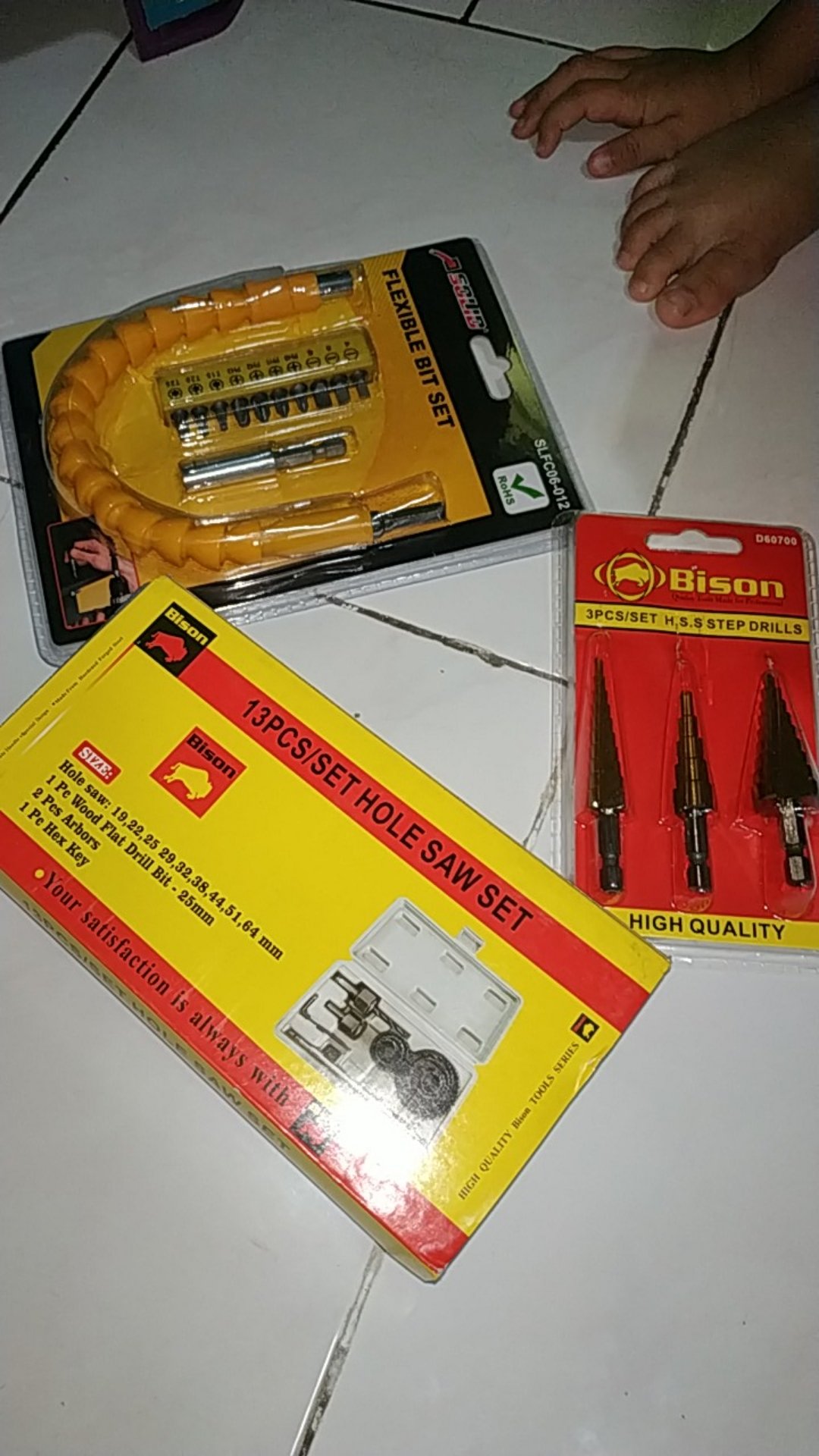 Bison Hole Saw Kit 13 Pcs - Holesaw Set Mata Bor Pelubang Kayu