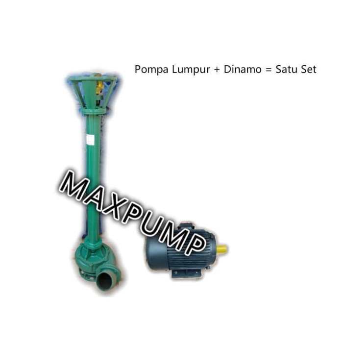 MAXPUMP NL100-7 Pompa Pasir 4inch 5.5hp Vertikal Pompa Lumpur Dengan Dinamo Satu Set 380volt