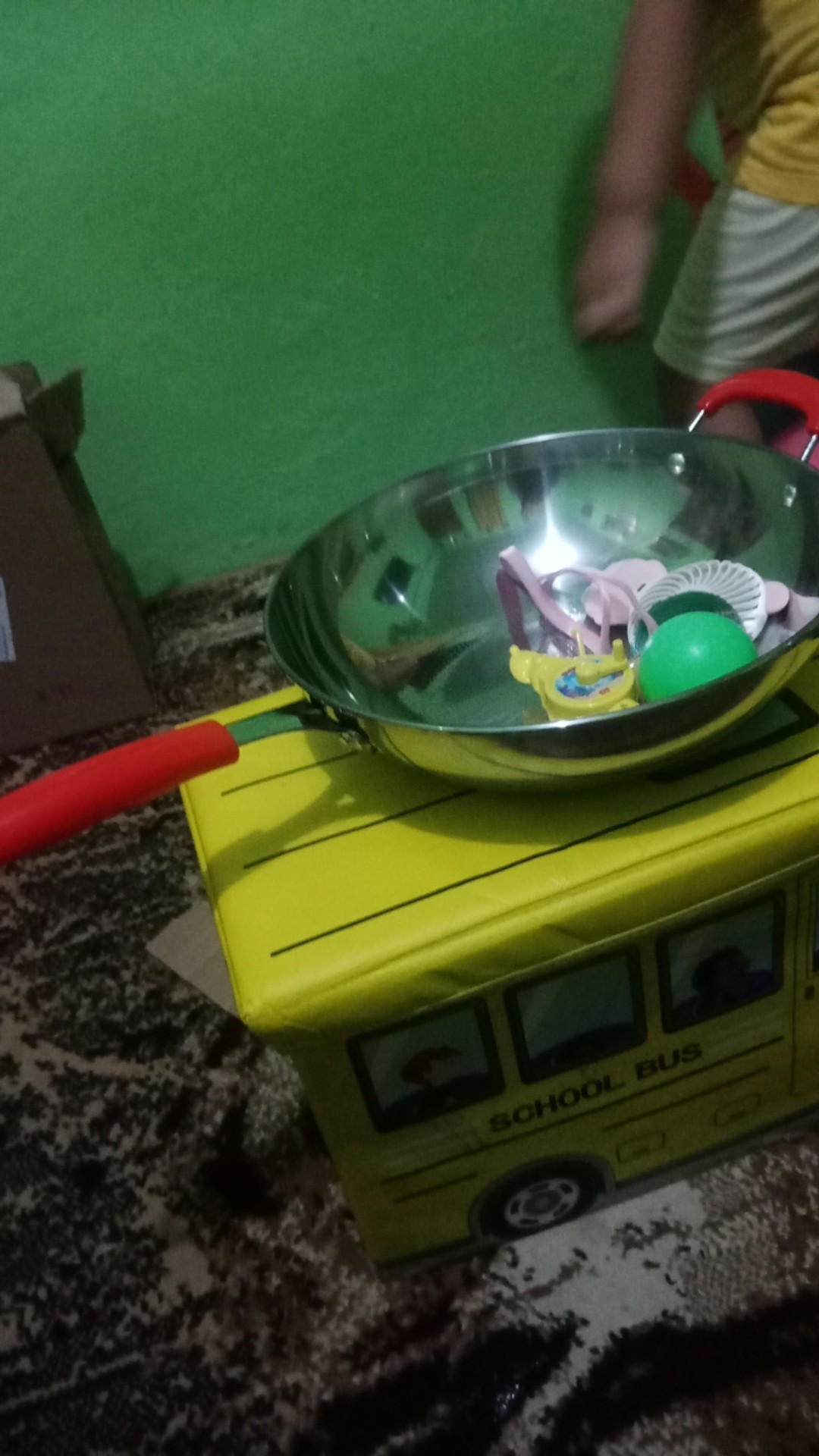 Gm Bear Wajan Wok Stainless Steel 32cm 1297 - Wajan Penggorengan Teflon Wok 32cm