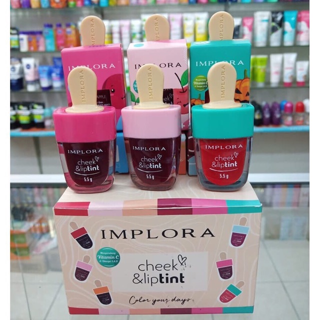 IMPLORA LIP TINT LENGKAP SHADE 1-6