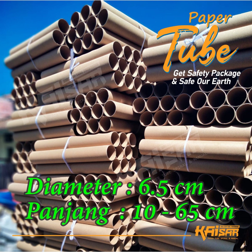 

Tabung Kardus / Paper Tube / Selongsong Kertas Untuk Packing Diameter 6.5 cm