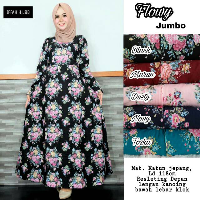 Flowy jumbo( iffah hijab)