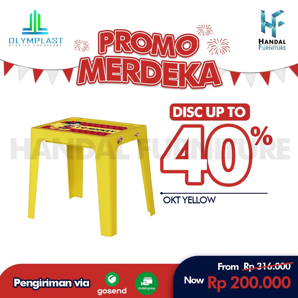 OKT  (MEJA BELAJAR ANAK)OLYMPLAST/OLYMPIC