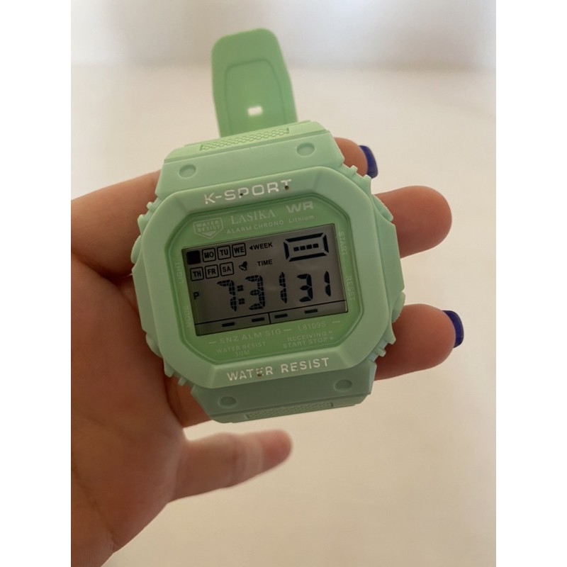 Jam Tangan Sporty Pria Wanita Rubber Tahan Air Lasika 8109