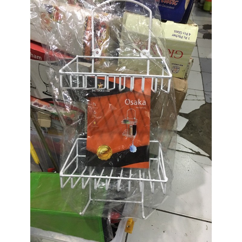 Rak kamar Mandi / Rak Sabun Osaka ( Delimastar ) / Rak Kamar mandi Olive 2 susun / rak sabun dragon