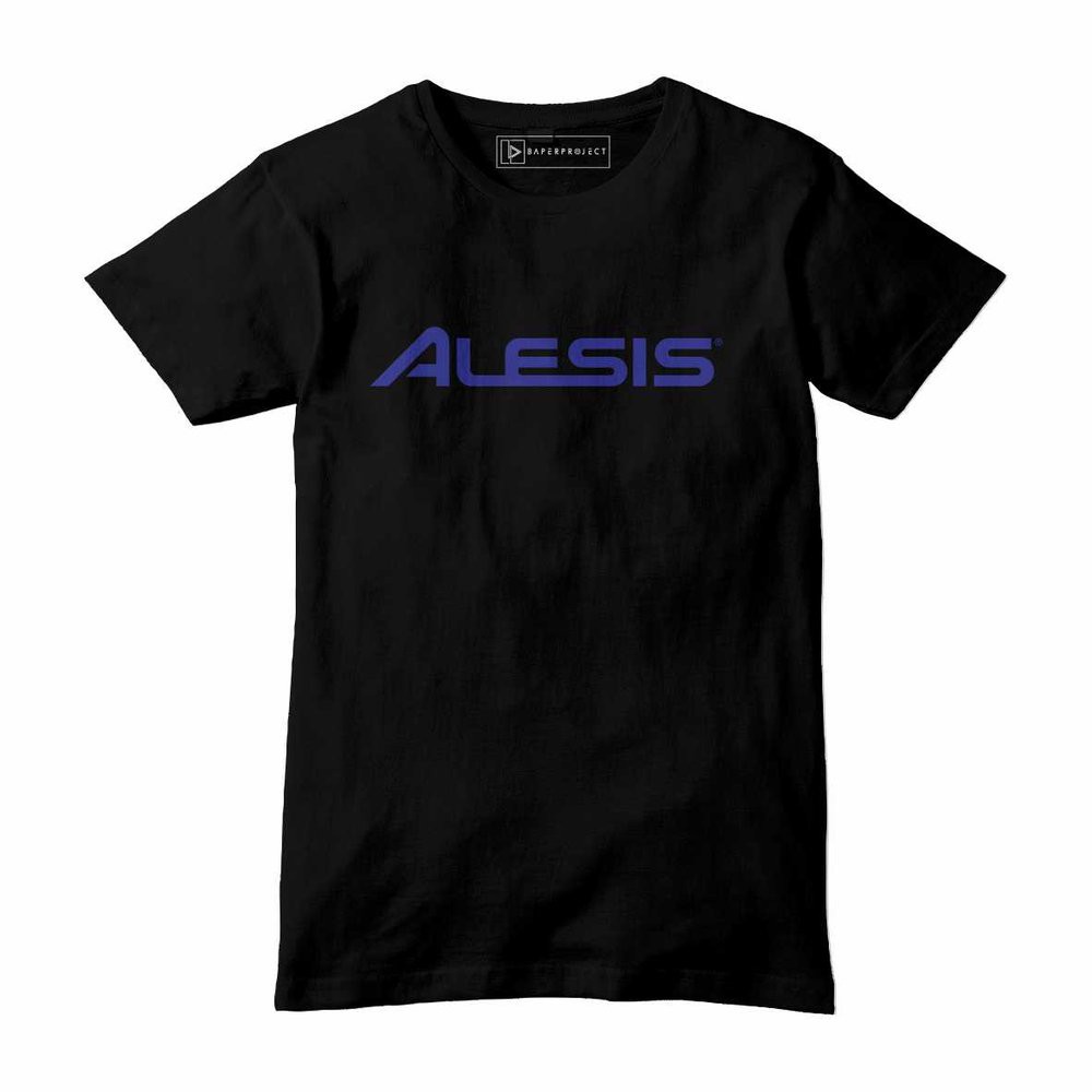 Obral Distro BIG SIZE ALESIS KAOS T-SHIRT BLACK - SIZE M L XL 2XL 3XL 4XL 5XL