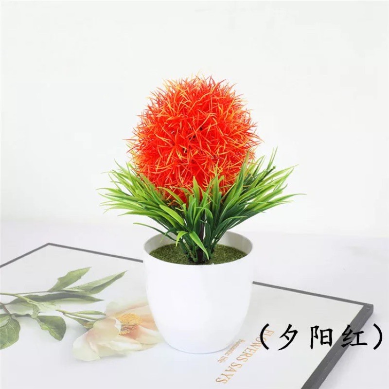 COD / Terlaris88 Bunga plastik / Pajangan bunga Artifisial / Snapdragon P2042-ORANGE