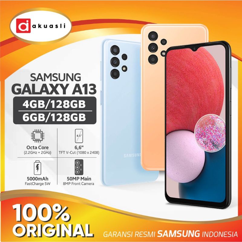 HP SAMSUNG A13 RAM RAM 4/128 6/128 BARI GARANSI RESMI NEW ORI