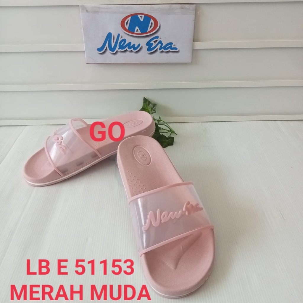 gos NEW ERA LB E 51153 Sandal Cewek Slop Jelly Bening