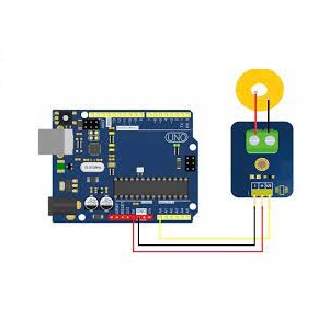 [HAEBOT] Sensor Piezo Dics Disk Pendeteksi Getaran Ketukan Alarm 27mm Module Arduinoo Bel Ketuk