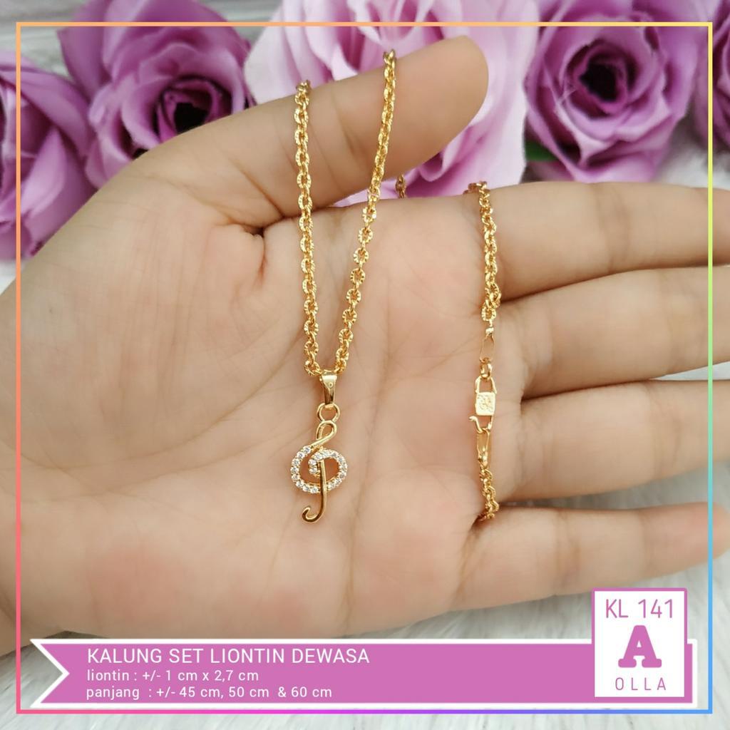 Kalung xuping kalung dewasa rantai love perhiasan lapis emas gold KL 141